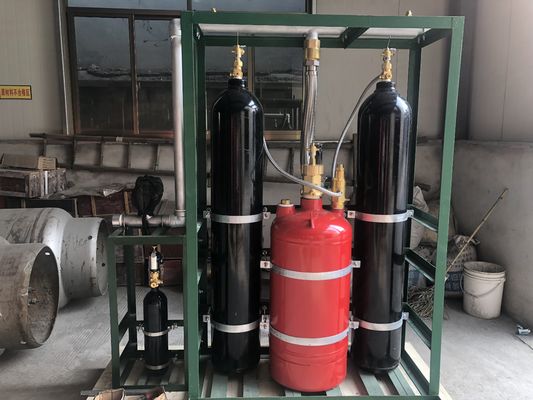 Kalite  90Ltr 120Ltr 245Ltr Piston Flow Type Clean Agent Fire Suppression System FM200 fabrika