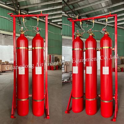 Kalite  Network Type IG55 Inert Gas Fire Suppression System with 150-300 Bar Operating Pressure -10-50°C Storage Temperature and Audible And Visual Alarm fabrika