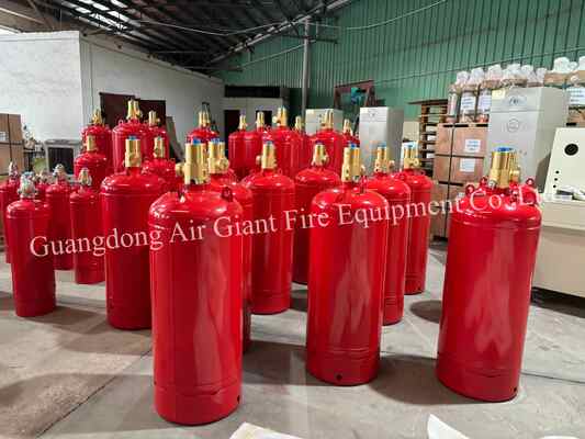 Kalite  Insulated FM200 Fire Extinguishing System Cylinder Without Residue For Telecommunication Room fabrika