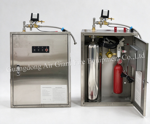 Kalite  Single Bottle Fully Automatic Commercial Kitchen Fire Suppression System fabrika