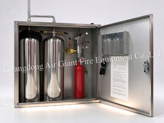 Kalite  Double Bottles Automatic Protection Kitchen Fire Suppression System with 12L Reagent Capacity for Commercial Kitchen Fire Extinguishing System fabrika