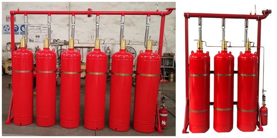 DC 24V 1.6A FM200 Yangın Söndürme Sistemi 40L 70L 100L 120L