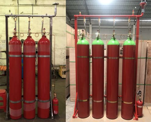 Yangınla Mücadele için 80Ltr 140Ltr Argonite IG55 İnert Gaz Sistemi