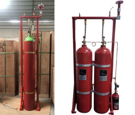 Kapalı Su Bastırma IG55 Sistemi Argonit Bastırma Sistemi 140L