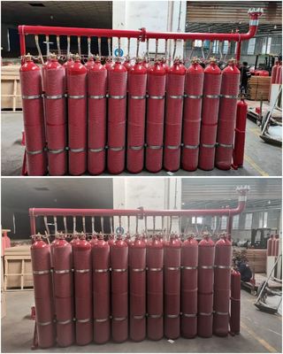 80Ltr Inergen IG541 Yankısız Oda İçin İnert Gazlı Yangın Söndürme Sistemi