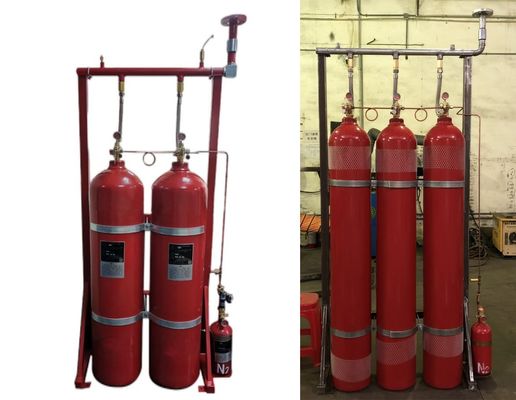 80Ltr IG541 İnert Gazlı Yangın Söndürme Sistemi Püskürtme Süresi 120s