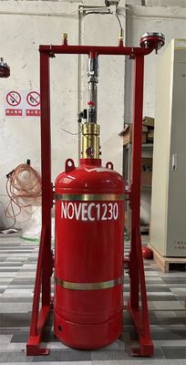 40L Kapalı Sel Novec 1230 Depolama odası için kirliliksiz yangın söndürme sistemi