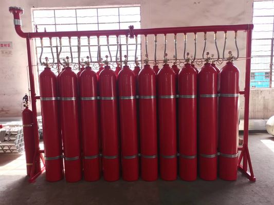 IG541 Alev algısı ile inert gaz yangın söndürme sistemi 200-300 Bar 10-50°C