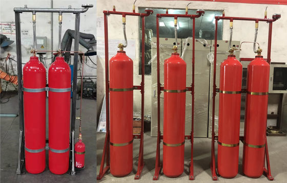 70Ltr Karbondioksitli Yangın Söndürme Sistemleri CO2 Otomatik Yangın Söndürücü 5.7MPa
