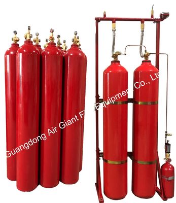 İzole edilmemiş inert gaz için silindir IG541 Kirliliksiz yangın söndürme sistemi