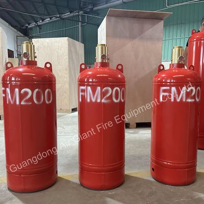 Kirlilik olmadan yalıtımlı FM200 yangın söndürme sistemi için silindir güç odası