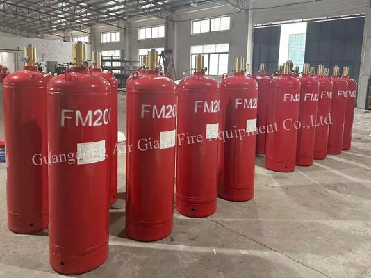 FM200 için silindir, bilgisayar odası için kirliliksiz yangın söndürme sistemi