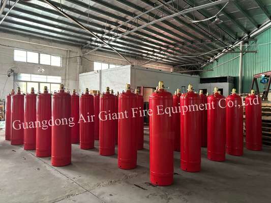 Otomatik FM200 Yangın Söndürme Sistemi Kütüphane İçin Kirliliksiz Silindir