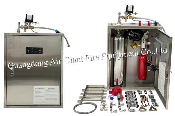 Single Bottles Kitchen Fire Automatic Protection System For Restaurant Hotel Fire Fight
